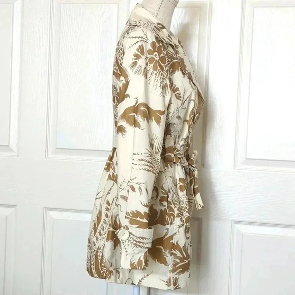CAbi Gold Foil Print Trench Coat - Picture 6 of 8